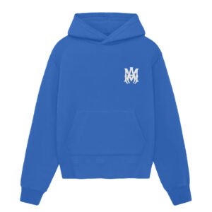 Amiri MA Core Logo Hoodie Blue
