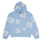 Denim Tears Light Blue Cotton Wreath Hoodie
