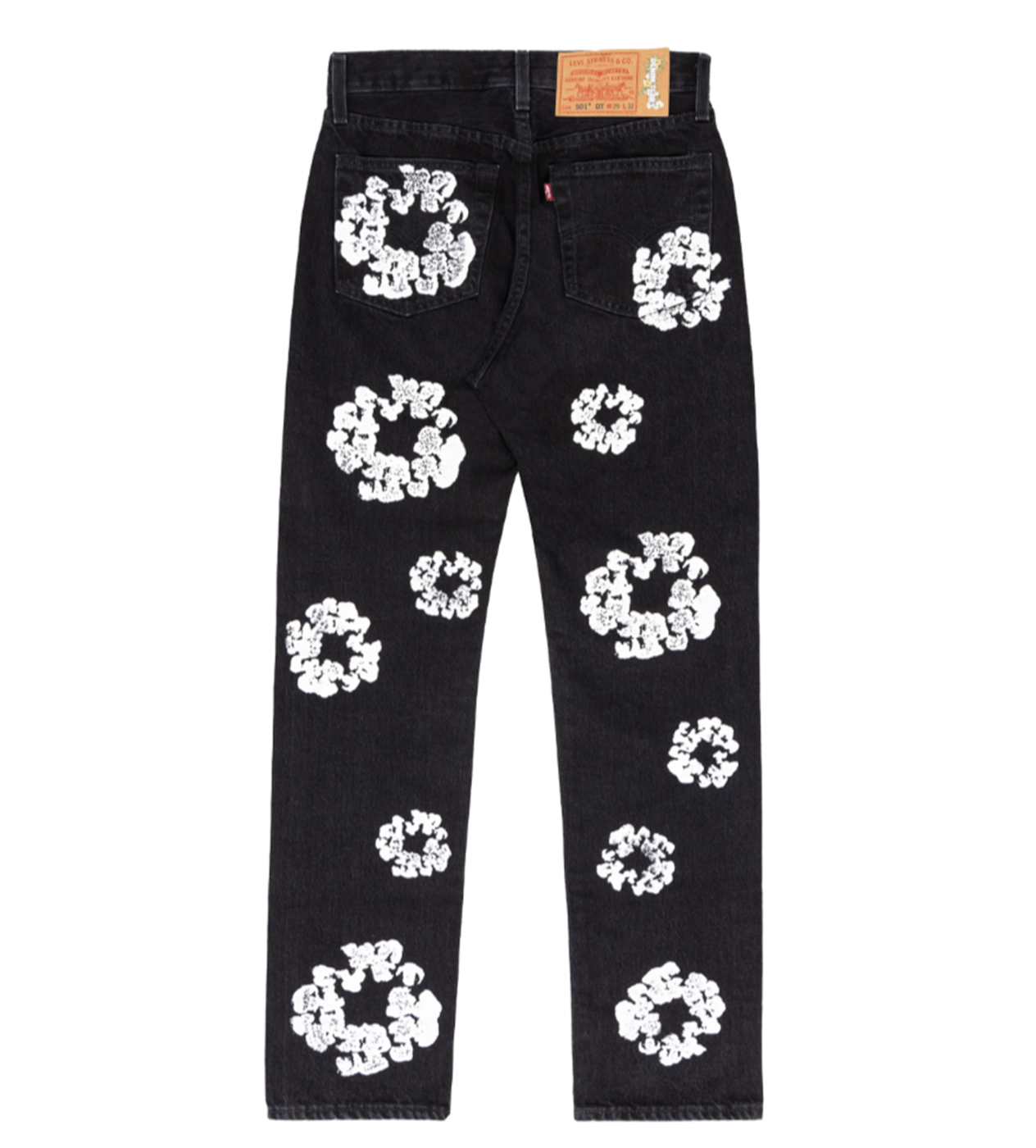 Denim Tears x Levi's Cotton Wreath Black Denim Jeans - Image 2