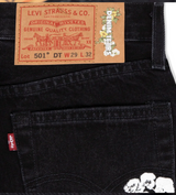 Denim Tears x Levi's Cotton Wreath Black Denim Jeans - Image 5